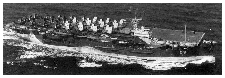 HMS Ranee carrying the Corsairs of 1846 & 1848 Naval Air Squadrons embarked  for passage to the UK on the 18th of October 1944. 