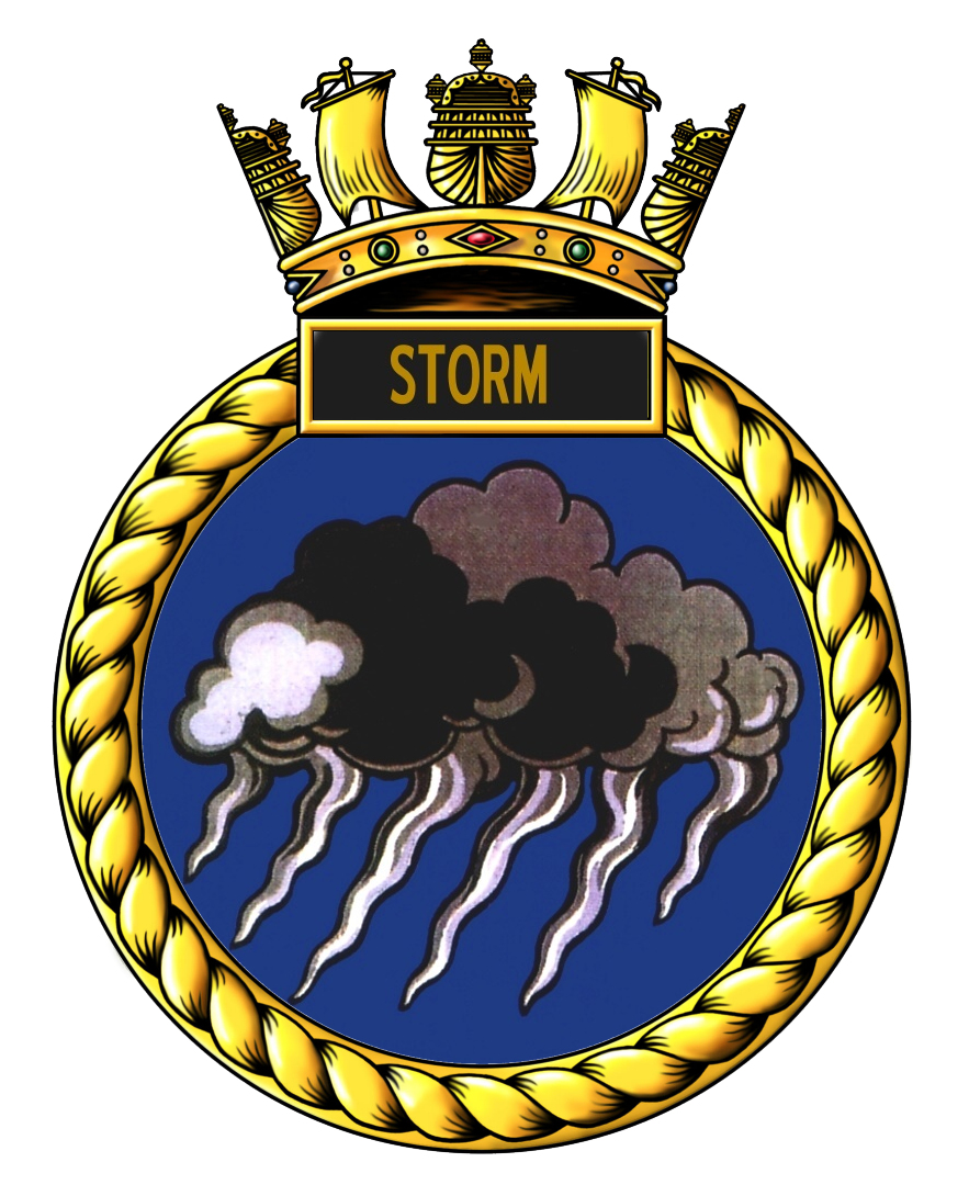 HMS Storm badge 