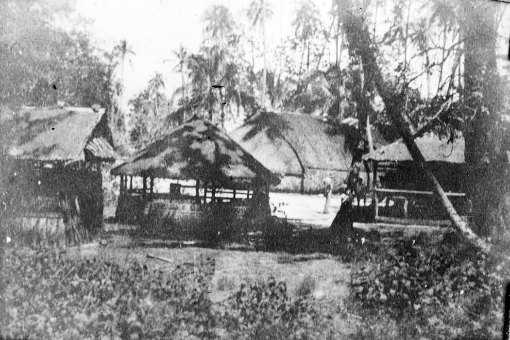 Native dwellings on Pityilu  Island