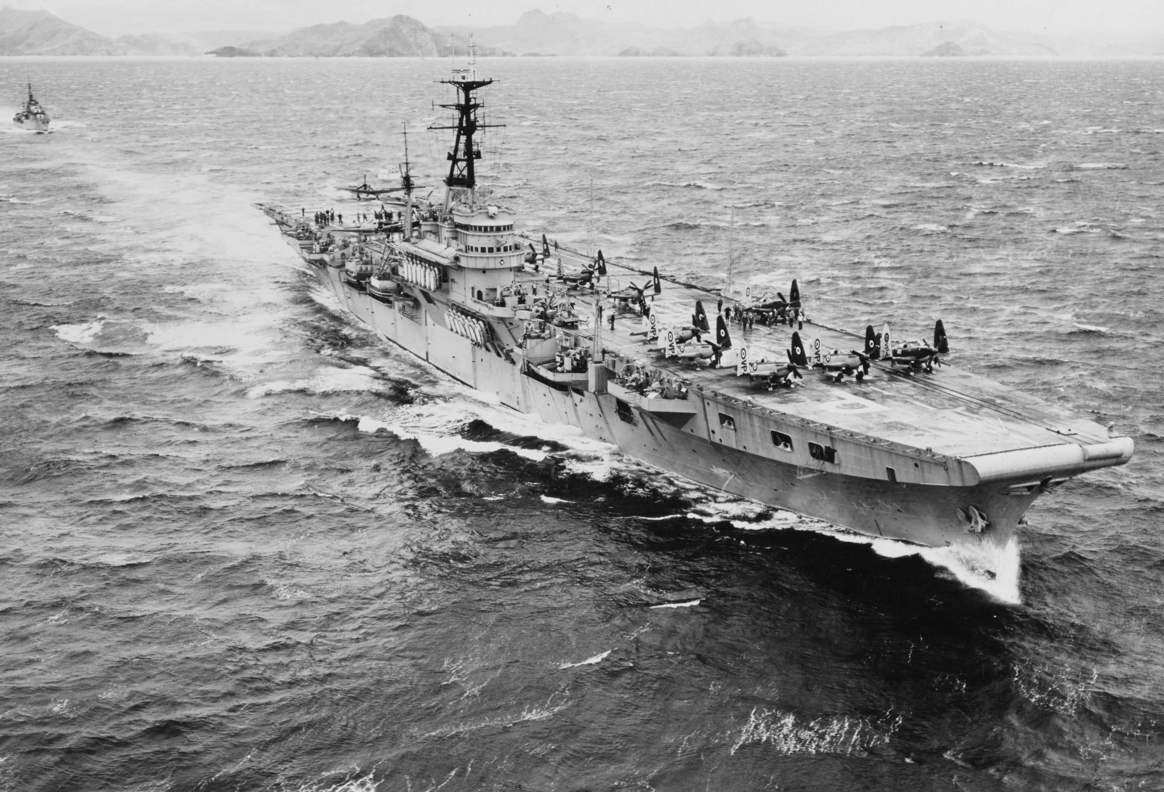 HMS TRIUMPH at sea